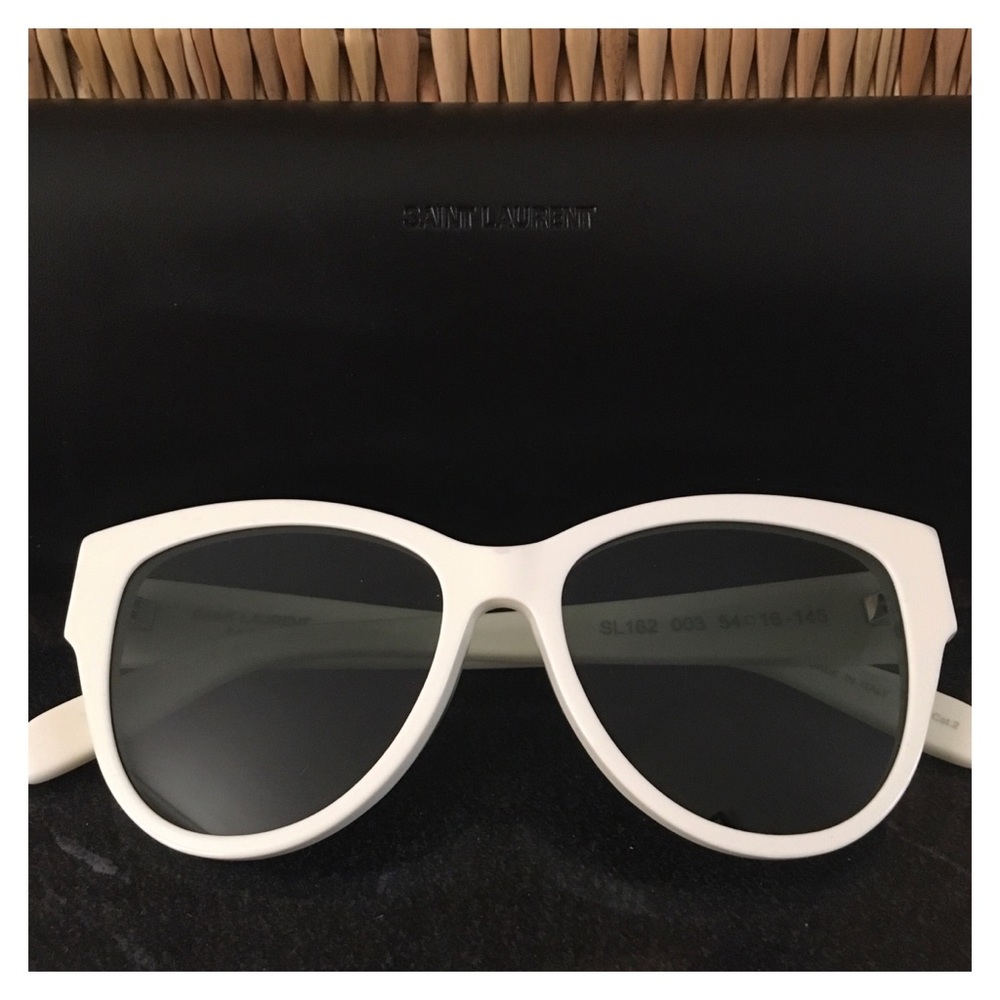 Yves Saint Laurent Sunglasses—White Frames w/Case - Picture 14 of 15
